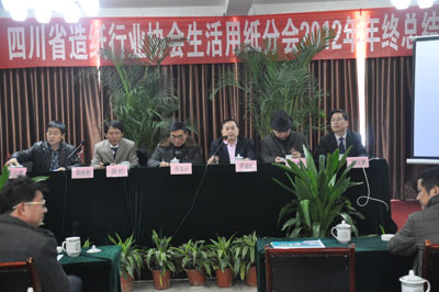 四川省造紙行業(yè)協(xié)會(huì )生活用紙分會(huì )2012年年終總結大會(huì )會(huì )場(chǎng)